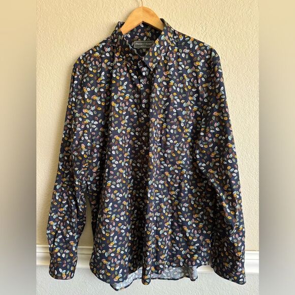 Paisley and Gray Men's Button Up Shirt - Picture 6 of 6